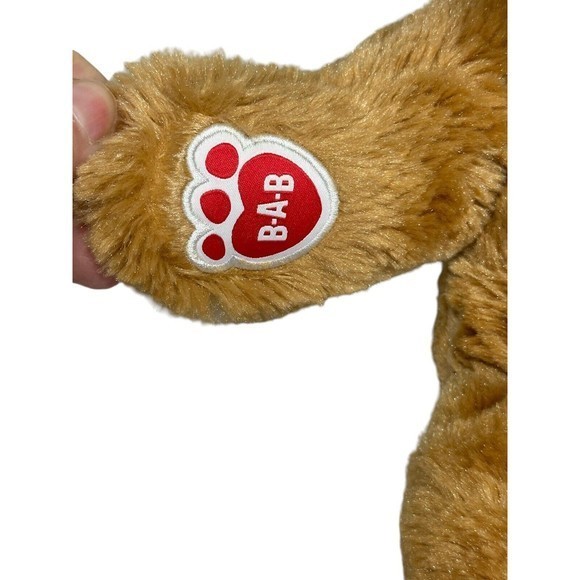 Build A Bear Lil Pup Brown/Tan Eye Patch Floppy Ear Dog Stuffed Animal 15" Plush - Picture 3 of 5